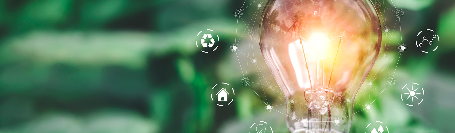 Hintergrund mit Glühbirne